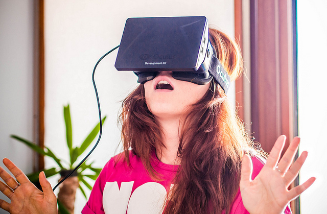 The Oculus Rift virtual reality headset could help transform travel. Image credit: Sergey Galyonkin, licensed under Creative Commons via flickr