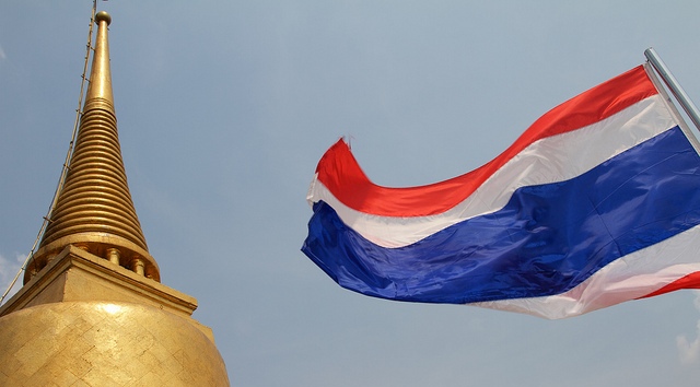 Image: Flying the Thai flag at WatSakret, Temple of the Golden Mount in Bangkok© Johan Fantenberg. Licensed under Creative Commons via flickr.