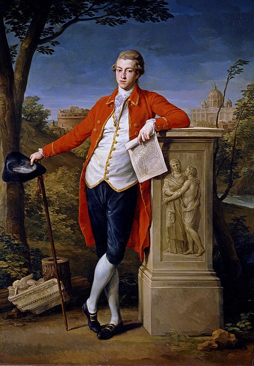 A portrait of a typical 18th century Grand Tourist: Portrait of Francis Basset, the future 1st Baron de Dunstanville and Basset (1757-1835), on the Grand Tour.